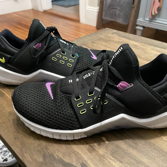 Nike Free Metcon 2 Black Green White Mens 8.5 - Picture 5 of 5